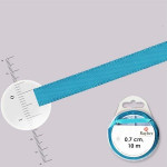 Ruban en satin 10 m x 0,7 cm - Bleu clair