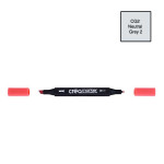 Marqueur double-pointe à encre à base d'alcool Créamarker - CG2 - Gris Cool 2